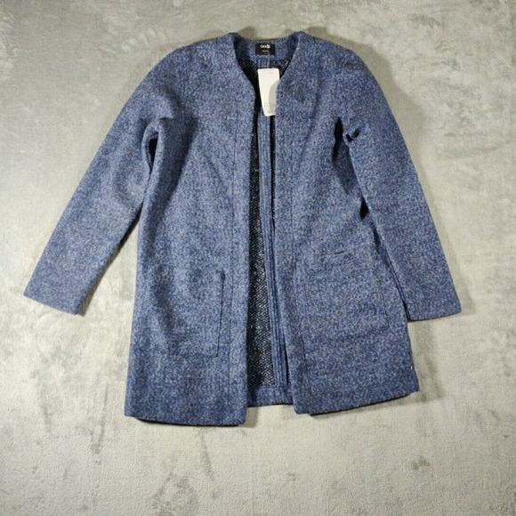 oodji Sweater Jacket Womens Large‎ Blue Open Front Minimalist Simple Basic - Picture 1 of 7